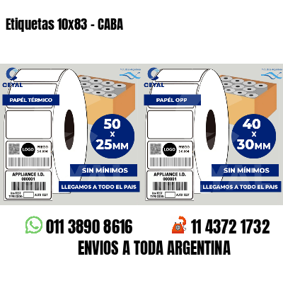 Etiquetas 10x83 - CABA