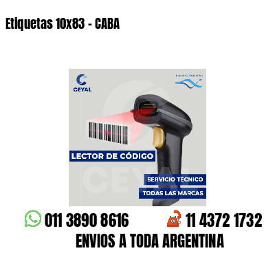 Etiquetas 10x83 - CABA