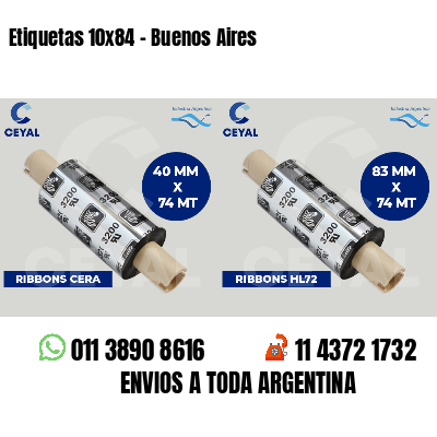 Etiquetas 10x84 - Buenos Aires