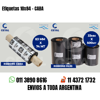 Etiquetas 10x84 - CABA