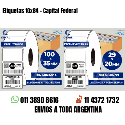 Etiquetas 10x84 - Capital Federal