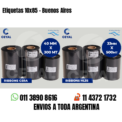 Etiquetas 10x85 - Buenos Aires