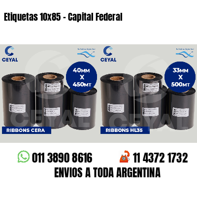 Etiquetas 10x85 - Capital Federal