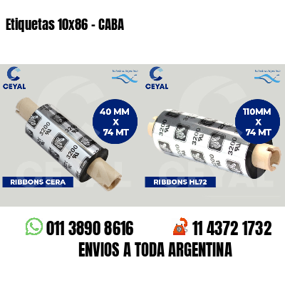 Etiquetas 10x86 - CABA