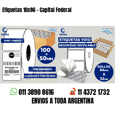 Etiquetas 10x86 - Capital Federal