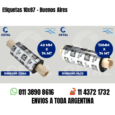 Etiquetas 10x87 - Buenos Aires