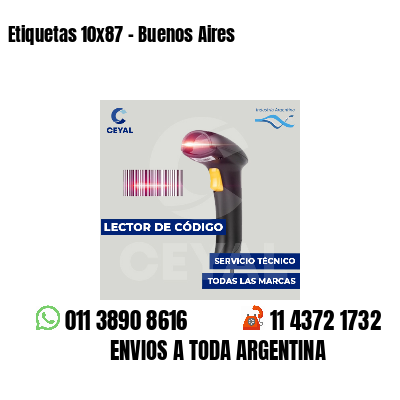 Etiquetas 10x87 - Buenos Aires