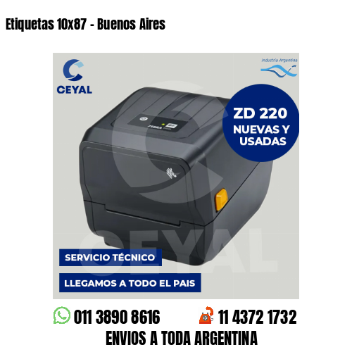 Etiquetas 10×87 – Buenos Aires