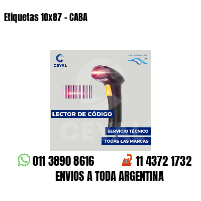 Etiquetas 10x87 - CABA