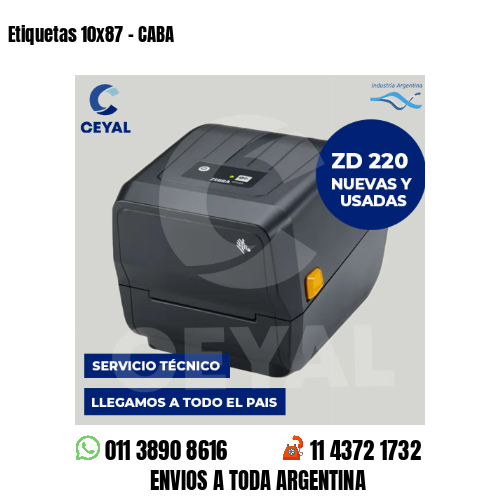 Etiquetas 10×87 – CABA