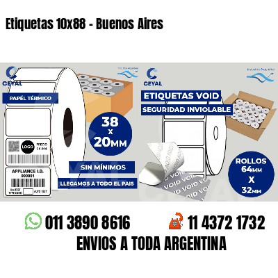 Etiquetas 10x88 - Buenos Aires