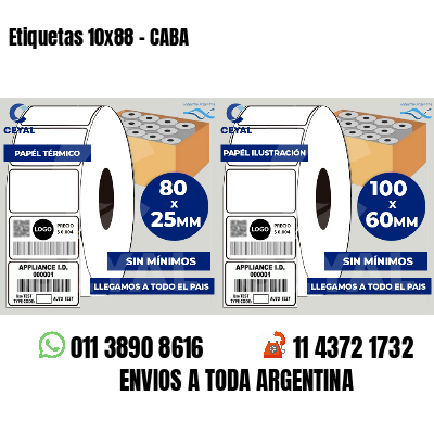 Etiquetas 10x88 - CABA