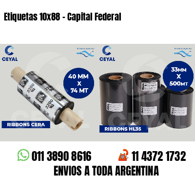 Etiquetas 10x88 - Capital Federal