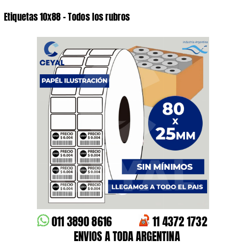 Etiquetas 10×88 – Todos los rubros