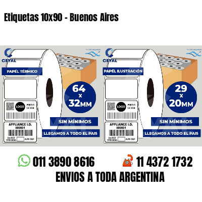 Etiquetas 10x90 - Buenos Aires