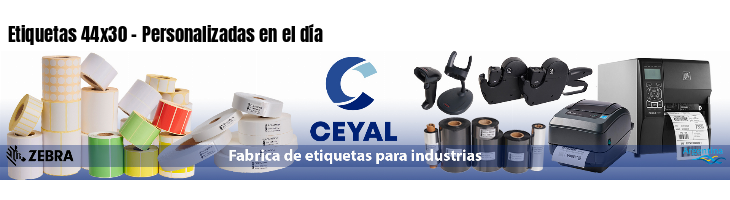 Etiquetas 44x30 - Personalizadas en el día