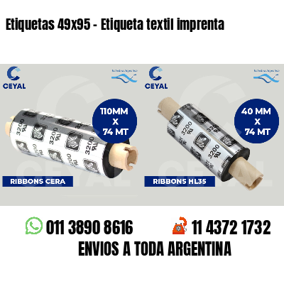 Etiquetas 49x95 - Etiqueta textil imprenta