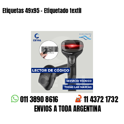 Etiquetas 49x95 - Etiquetado textil