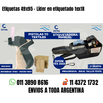 Etiquetas 49x95 - Líder en etiquetado textil