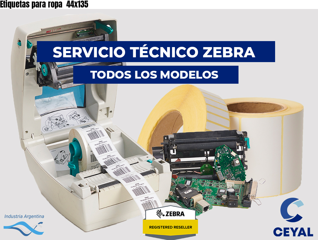 Etiquetas para ropa 44x135
