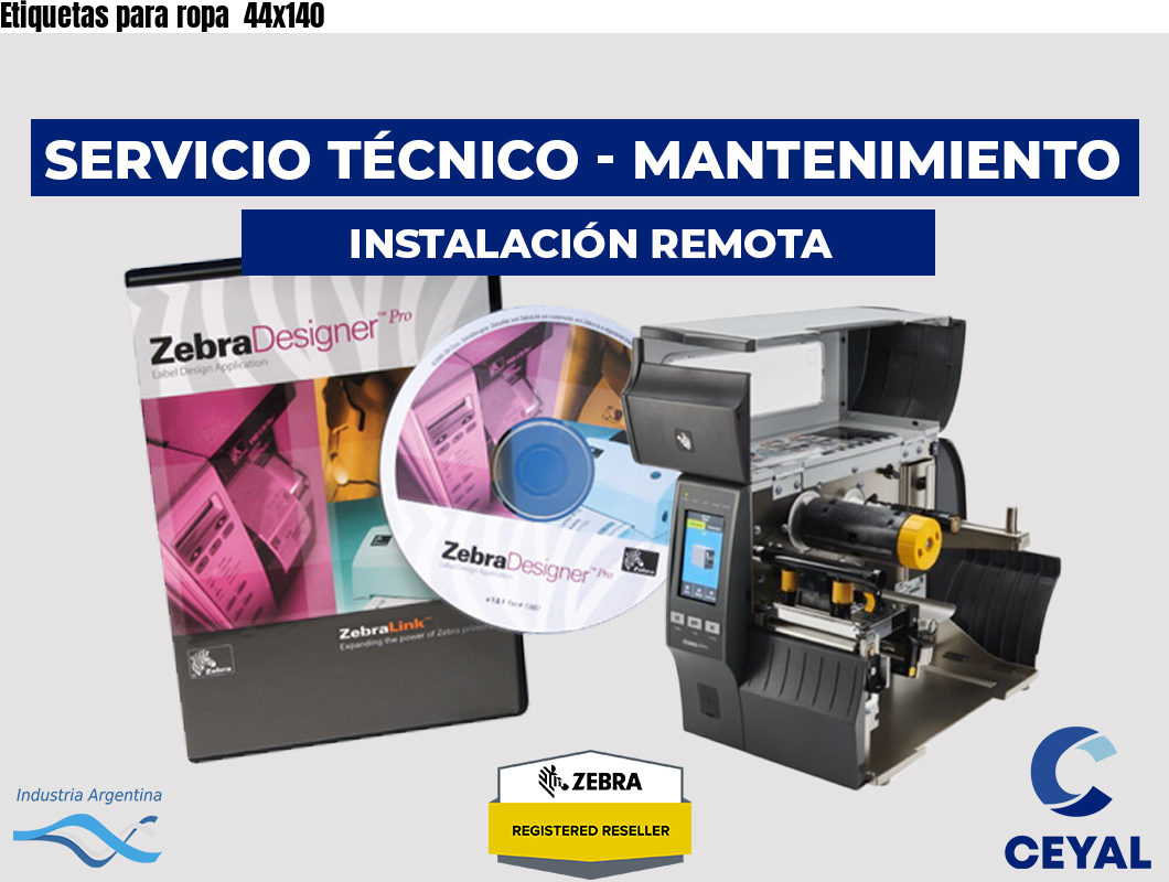 Etiquetas para ropa 44x140