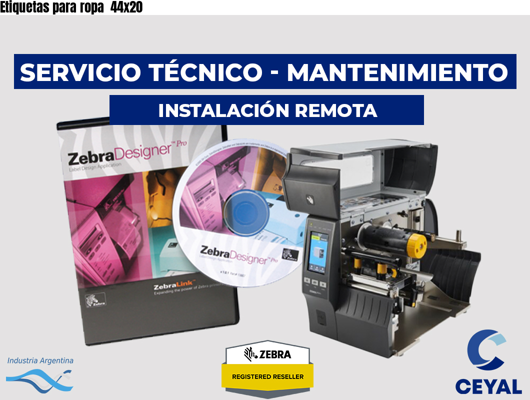 Etiquetas para ropa 44x20