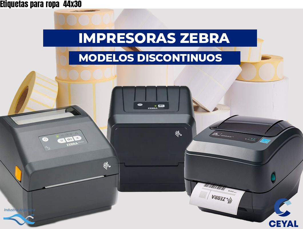 Etiquetas para ropa 44x30