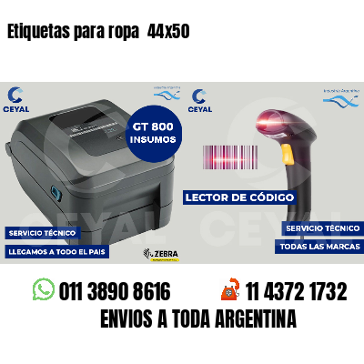 Etiquetas para ropa 44x50