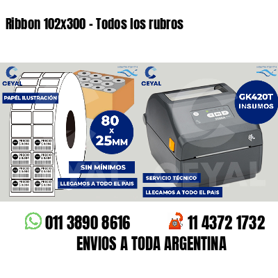 Ribbon 102x300 - Todos los rubros