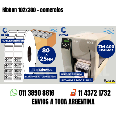 Ribbon 102x300 - comercios