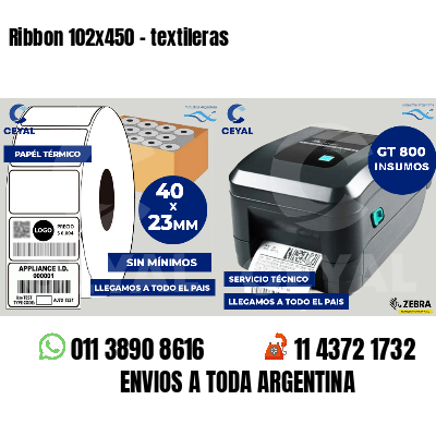 Ribbon 102x450 - textileras
