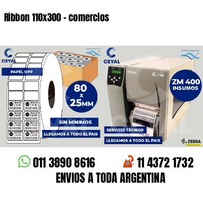 Ribbon 110x300 - comercios