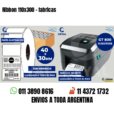 Ribbon 110x300 - fabricas