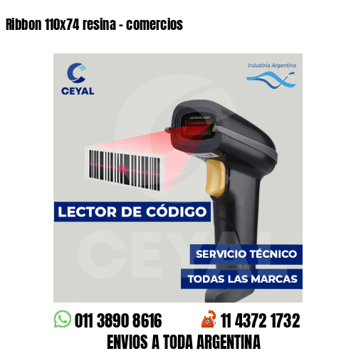 Ribbon 110x74 resina - comercios