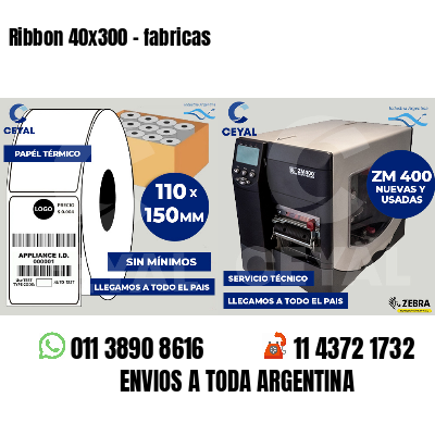 Ribbon 40x300 - fabricas
