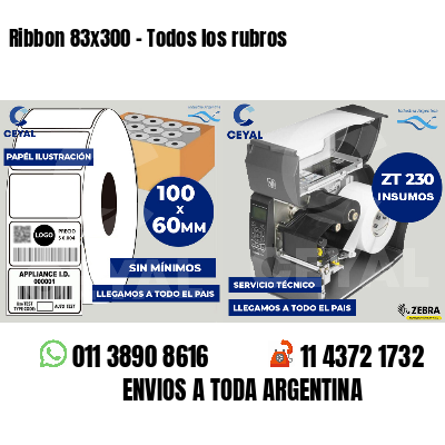 Ribbon 83x300 - Todos los rubros