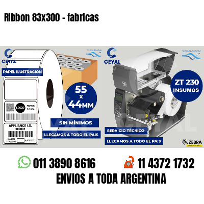Ribbon 83x300 - fabricas