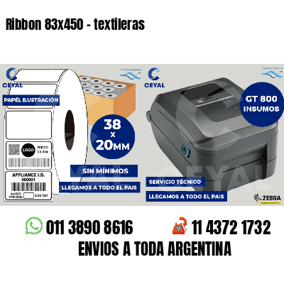 Ribbon 83x450 - textileras