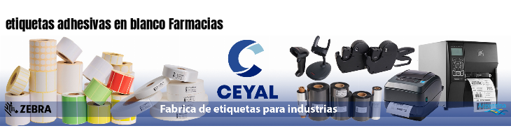 etiquetas adhesivas en blanco Farmacias