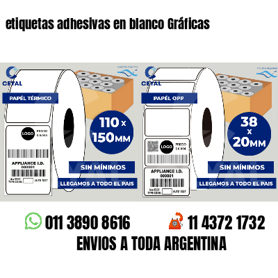 etiquetas adhesivas en blanco Gráficas
