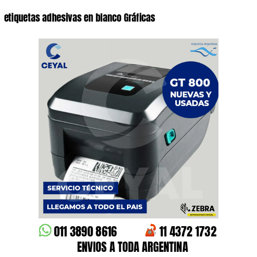 etiquetas adhesivas en blanco Gráficas
