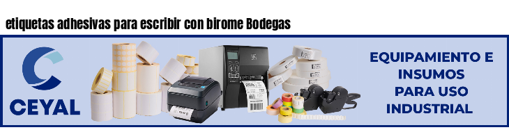 etiquetas adhesivas para escribir con birome Bodegas