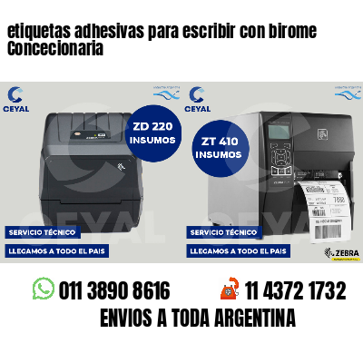 etiquetas adhesivas para escribir con birome Concecionaria