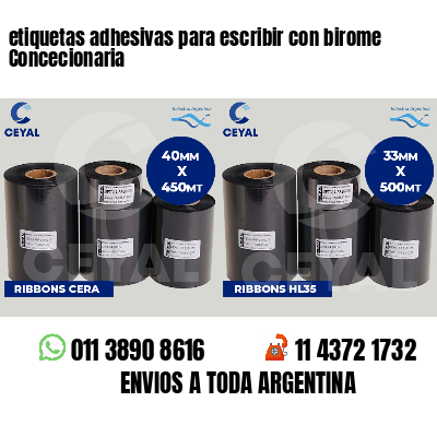 etiquetas adhesivas para escribir con birome Concecionaria