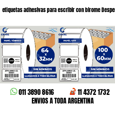 etiquetas adhesivas para escribir con birome Despensas