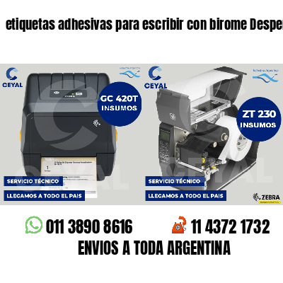 etiquetas adhesivas para escribir con birome Despensas