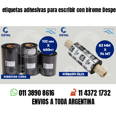 etiquetas adhesivas para escribir con birome Despensas