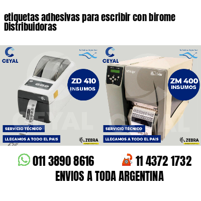 etiquetas adhesivas para escribir con birome Distribuidoras
