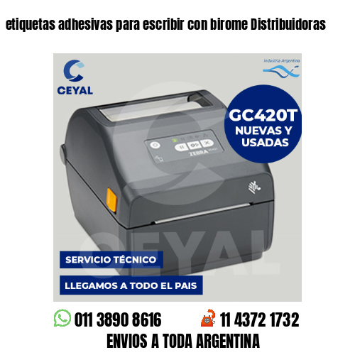 etiquetas adhesivas para escribir con birome Distribuidoras