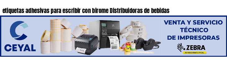 etiquetas adhesivas para escribir con birome Distribuidoras de bebidas